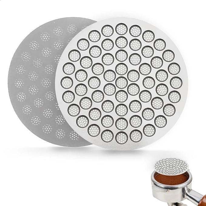 watchget 51mm Espresso Puck Screen Reusable Mesh Coffee Filter 0.8mm Thickness
