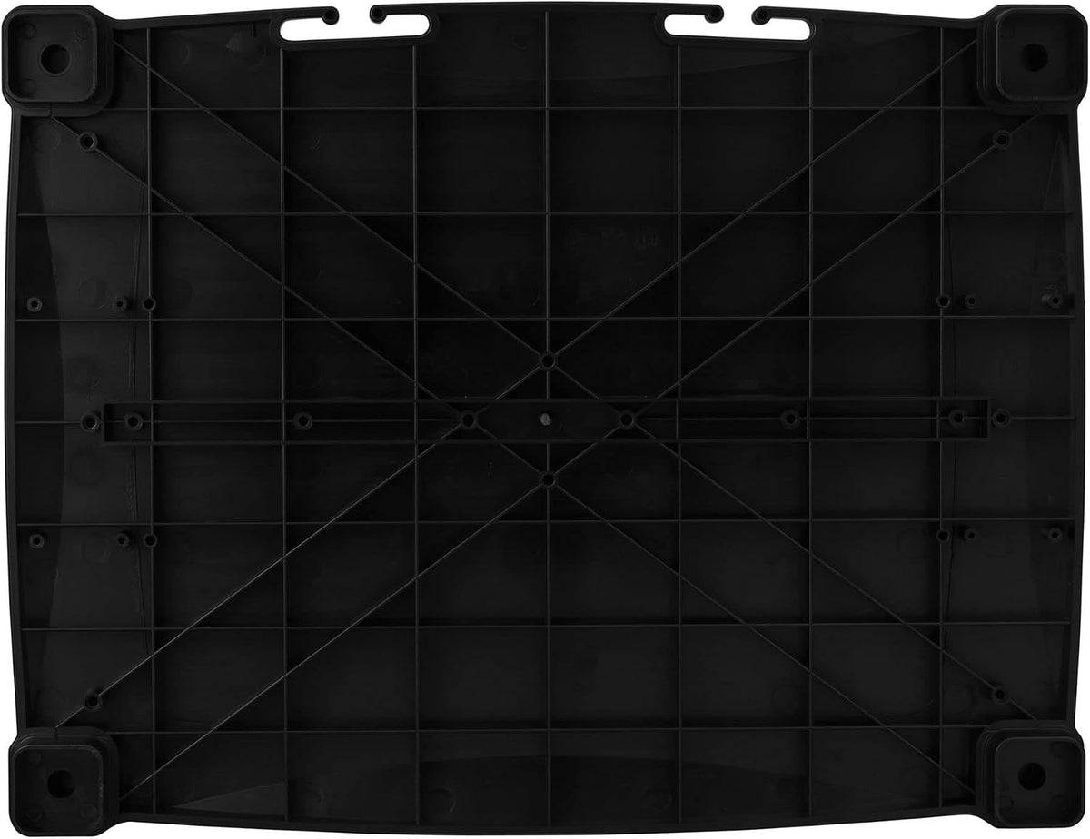 Kantek Monitor Stand With Drawer, 17" X 13.25" X 3" To 6.5", Black, Supports 50 Lbs