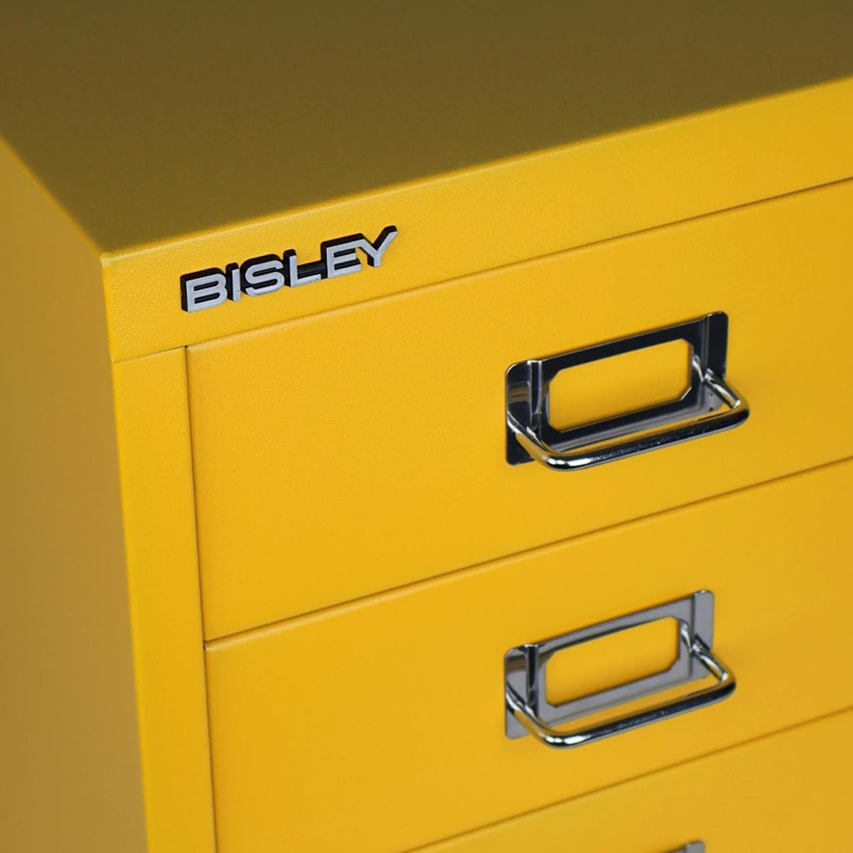 Bisley 3-Drawer Steel MultiDrawer Cabinet - Golden Sunflower Yellow
