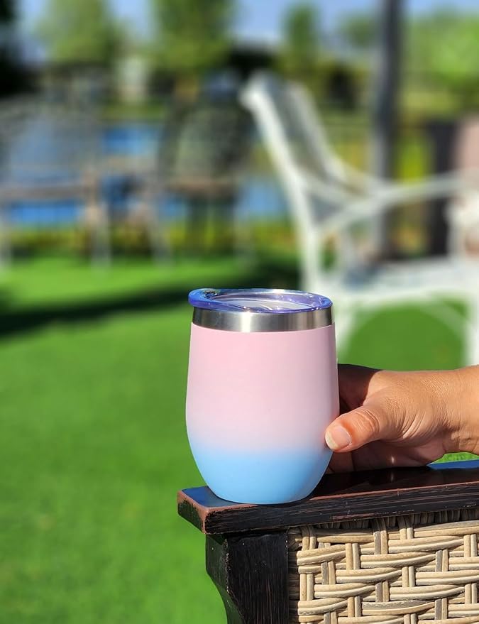 CHILLOUT LIFE 12 oz Stainless Steel Wine Tumbler