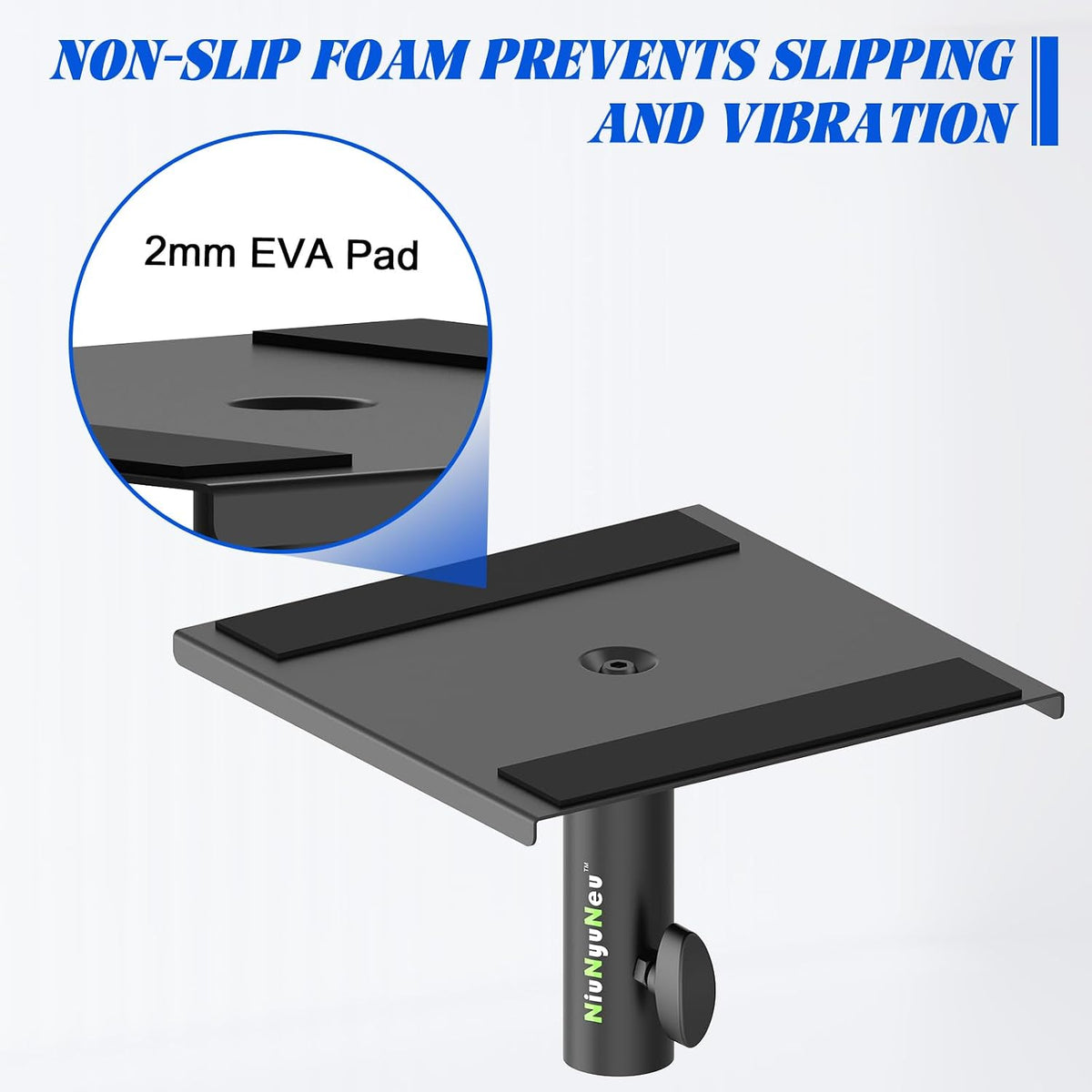 Speaker Stand Mounting Plates 35mm Pole Mount Removable Plates