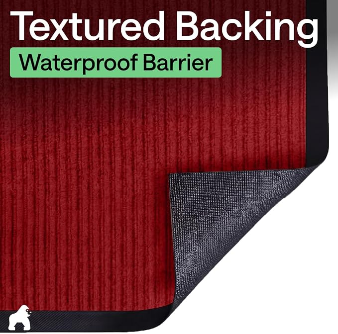 GORILLA GRIP Waterproof Traffic Guard Door Mat, Heavy Duty Entryway Mats
