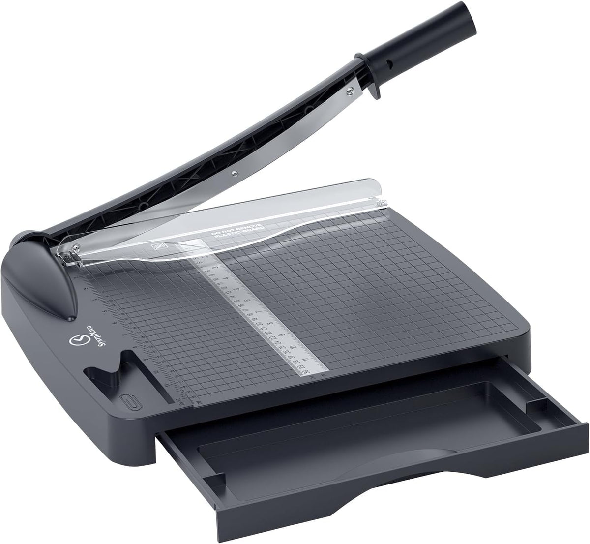 12 Inch Heavy Duty Paper Cutter, 12-16 Sheets Capacity Guillotine Paper Cutter & Paper Trimmer, Paper Cutting Board for Classroom, Crafting, Cardstock Gray