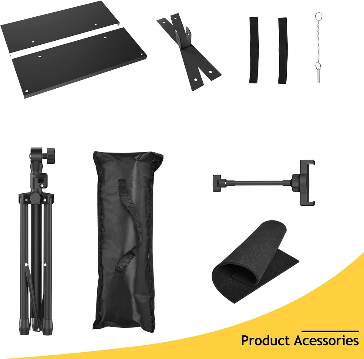 Facilife Projector Stand Tripod - Laptop Tripod Projector Stand Adjustable Height 22 to 47 Inch, Projector Tripod Stand, Tripod for Projector, Projector Stand for Outdoor Movies