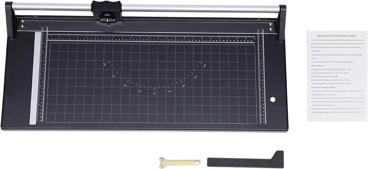 Paper Cutter 24 Inch Manual Precision Rotary Paper Trimmer for Cutting Photo Paper, Film, Art Card Stock, Label