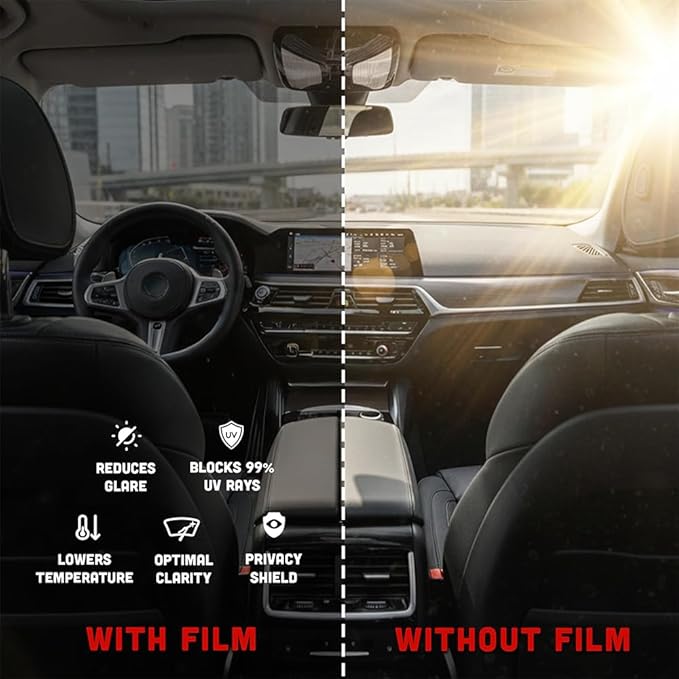 United Professional Window Film – Centurion 2Ply High Performance Carbon Film Superior UV Protection (42%, COMBO-PACK-36/24 (36+24Inchx100Ft))