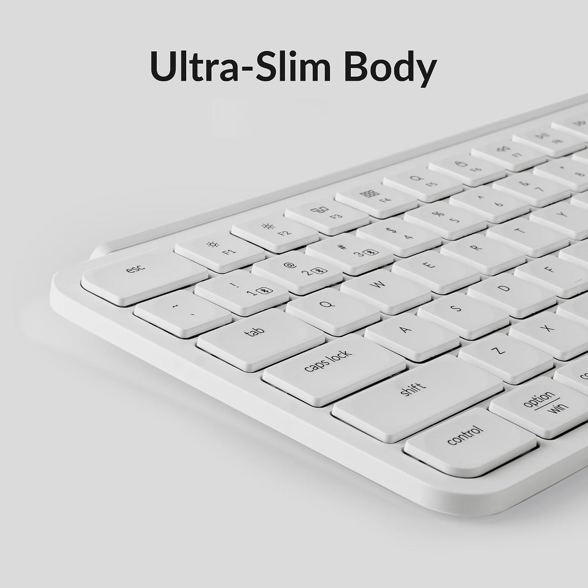 Keychron B6 Pro Ultra-Slim Full-Size Wireless Keyboard - Ivory White
