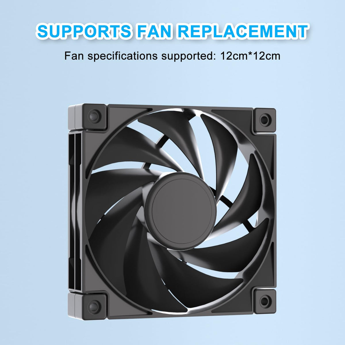 Quiet 120mm USB Fan, Aluminum Stand with Cooling Fan, Compatible with Mac mini - Desktop Organizer for Router, TV Box, Mini PC, Switch- Heat Dissipation Design for Home/Office Use (TF-120)