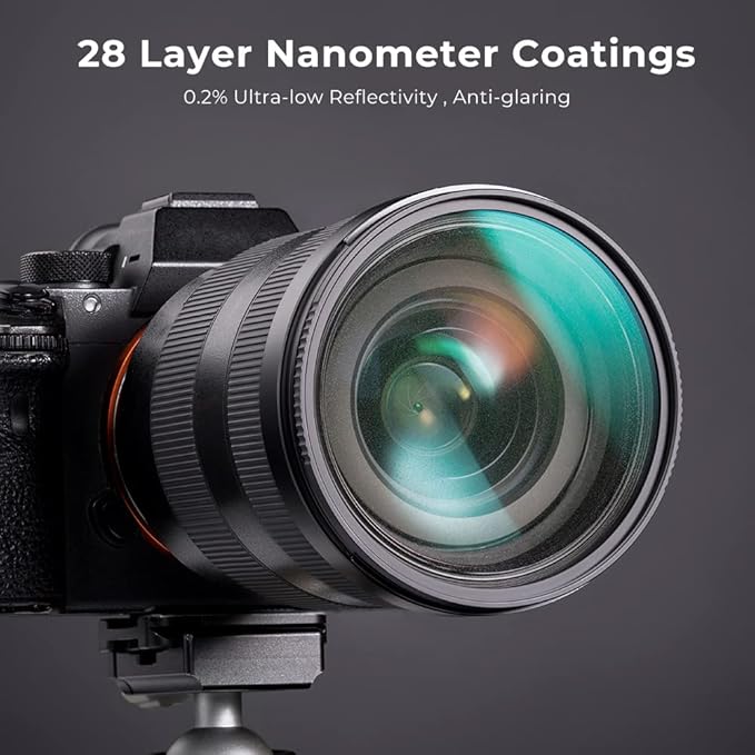 K&F CONCEPT 77mm Black Diffusion 1/2 Filter Mist Cinematic Effect Lens Filter