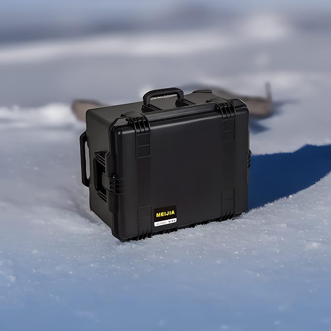 MEIJIA Portable All Weather Waterproof Rolling Hard Camera Case