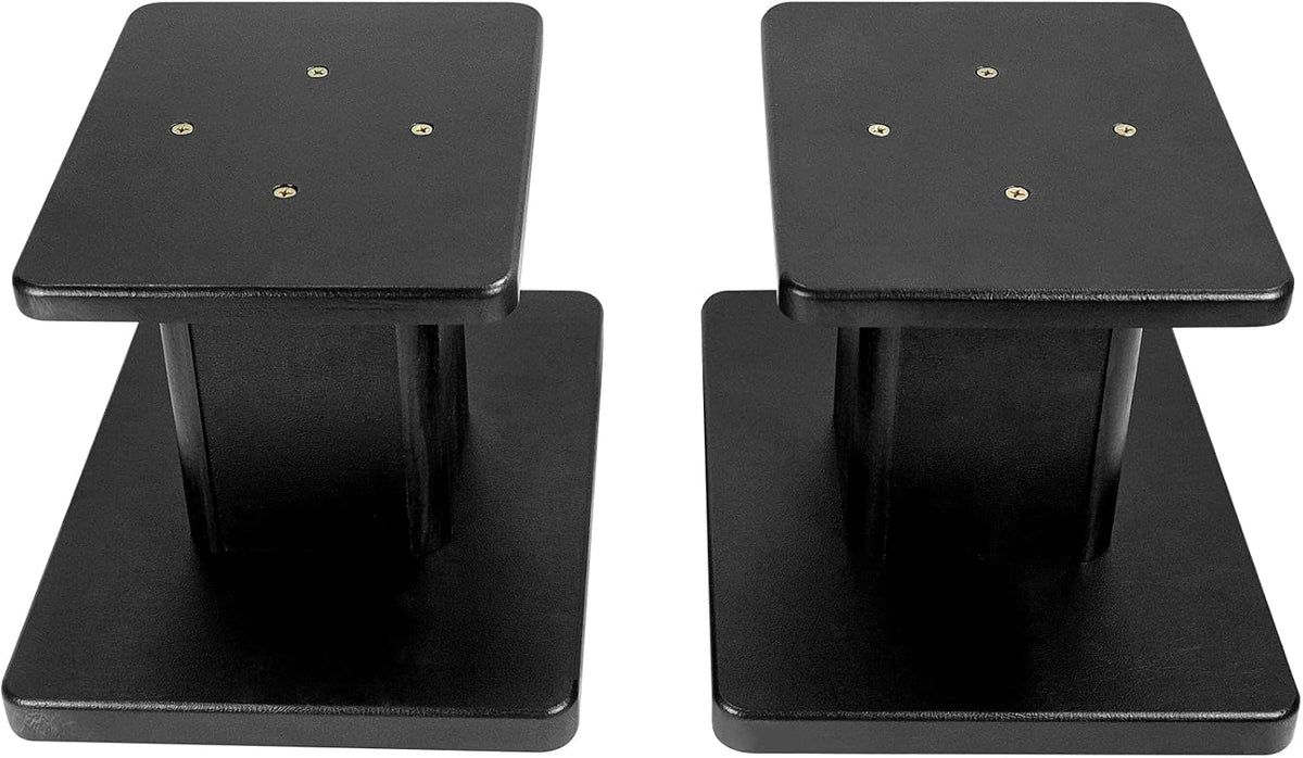 Rockville RHT8B Pair 8" Black Desktop Speaker/Studio Monitor Stands