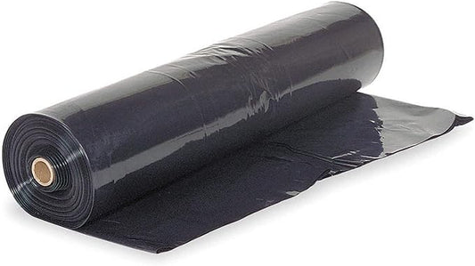 Farm Plastic Supply - Black Plastic Sheeting - 6 mil - (32' x 100') - Black Plastic Tarp, Polyethylene Vapor Barrier Plastic Sheeting, Black Painters Tarp, Roll of Heavy Duty Plastic