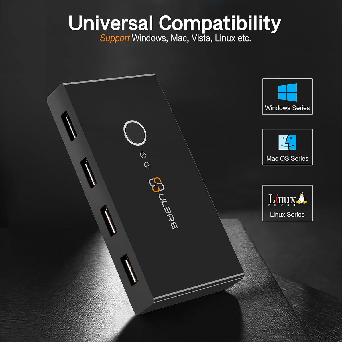 Soho USB 3.0 Switch Selector KVM Switches 4 Ports