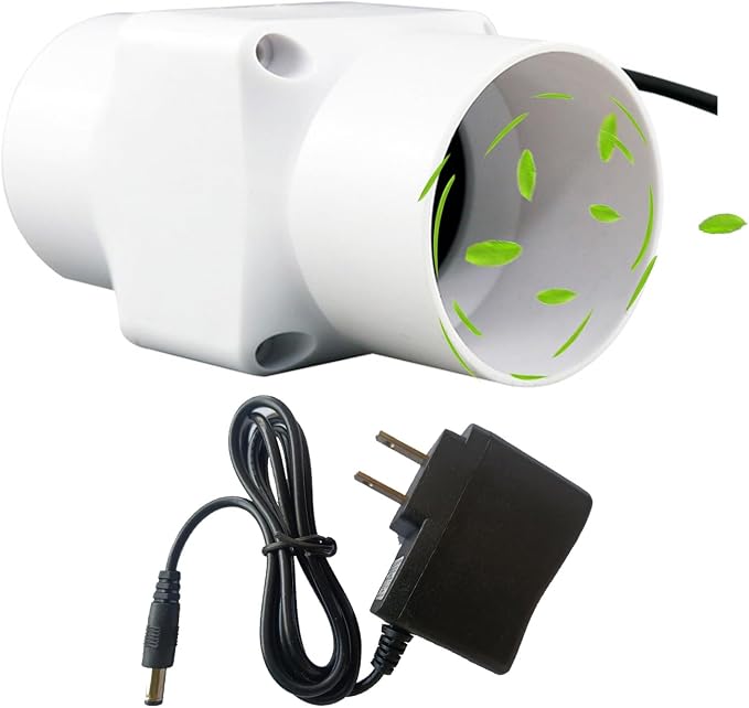 2“ Inline Duct Fan 12V 22 Cfm HVAC Quiet Exhaust Blower Small Ventilation Fan