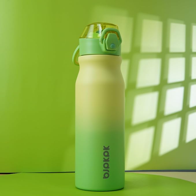 BJPKPK 25 oz Insulated Water Bottle, Stainless Steel Flask | Leak Proof Locking