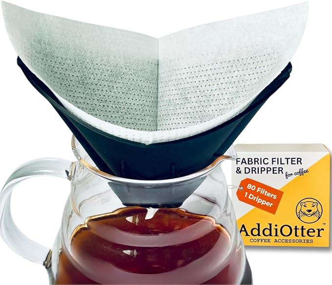 Pour-over Coffee Set Fit for 1-2 Cup Coffee Brewing at Home/Outdoors, Includes