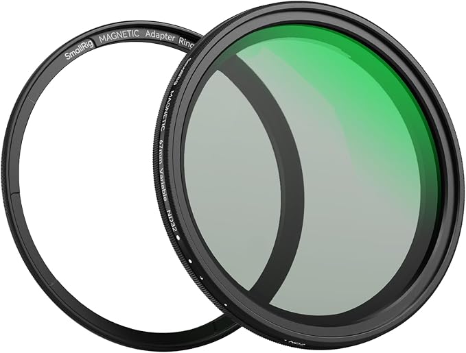 SmallRig 67mm Magnetic Variable ND Filter ND2-ND32 + 67mm Threaded Filter Ring