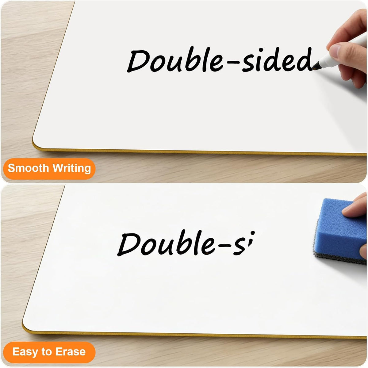 36 Pack 5"x8" Portable Mini White Board for Students,Personal Small Whiteboard,Lightweight Double Sided Dry Erase Board for Students Classroom,Individual Lapboards for Teaching with Erasers and Marker