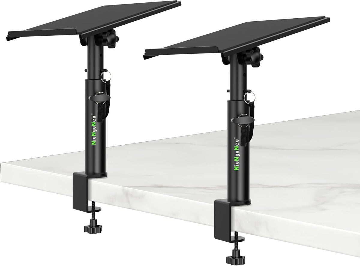 Studio Monitor Stands Tilt Clamp Desk Speaker Stand 10.4"-15.4"