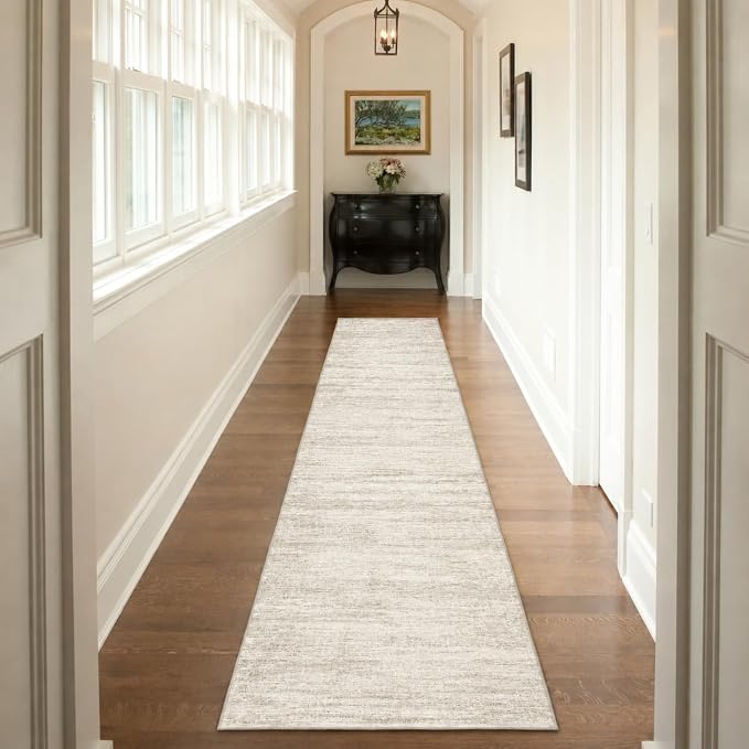 2x10 Runner Rug Non-Slip，Modern Abstract 10ft Washable Runner Rugs