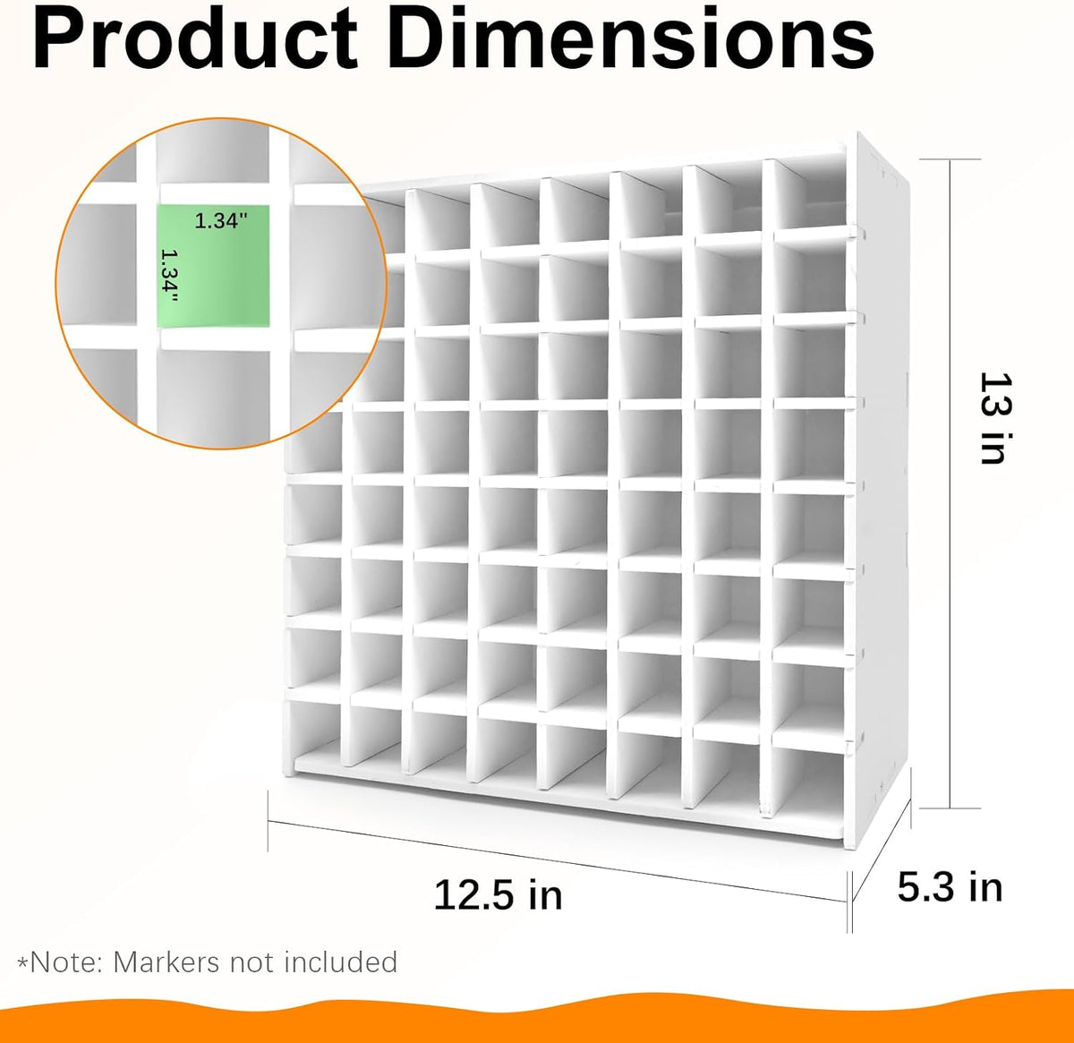 Marker Organizer for 256 Markers, Desktop Art Supply Storage Holder