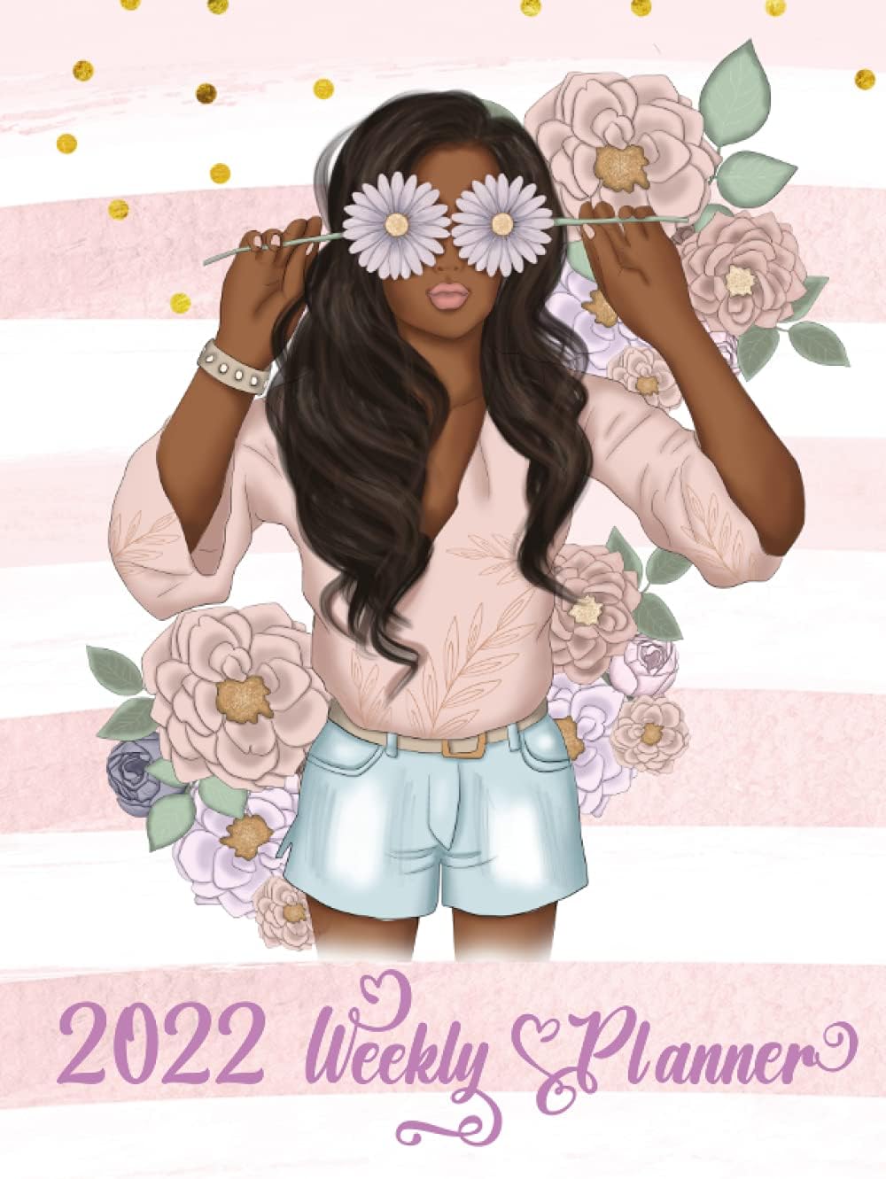 2022 Weekly Planner: African American Black Woman planner | At a Glance 12 month Calendar weekly Planner with US Holidays | Daily hourly planning (8.5 ... To-Do Lists & Notes | Inspirational Quotes