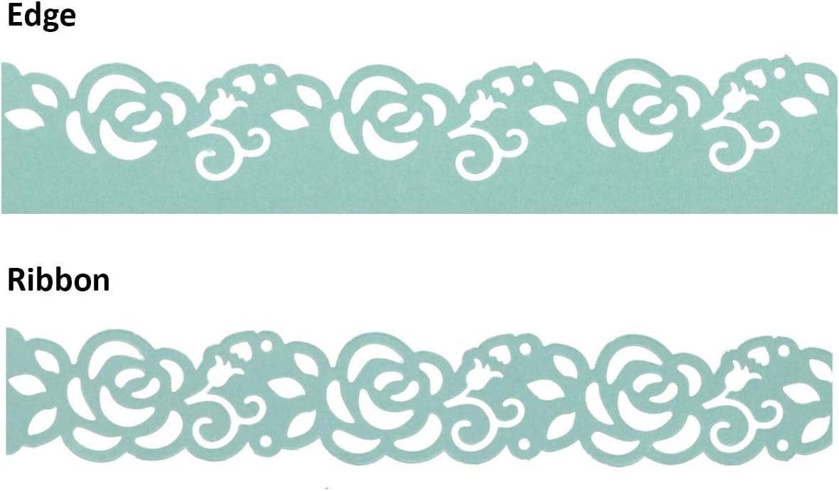 Bira Craft 2 in 1 Border Edge Craft Punch, Valentine’s Day Punch, for Scrapbooking (Rose-2)