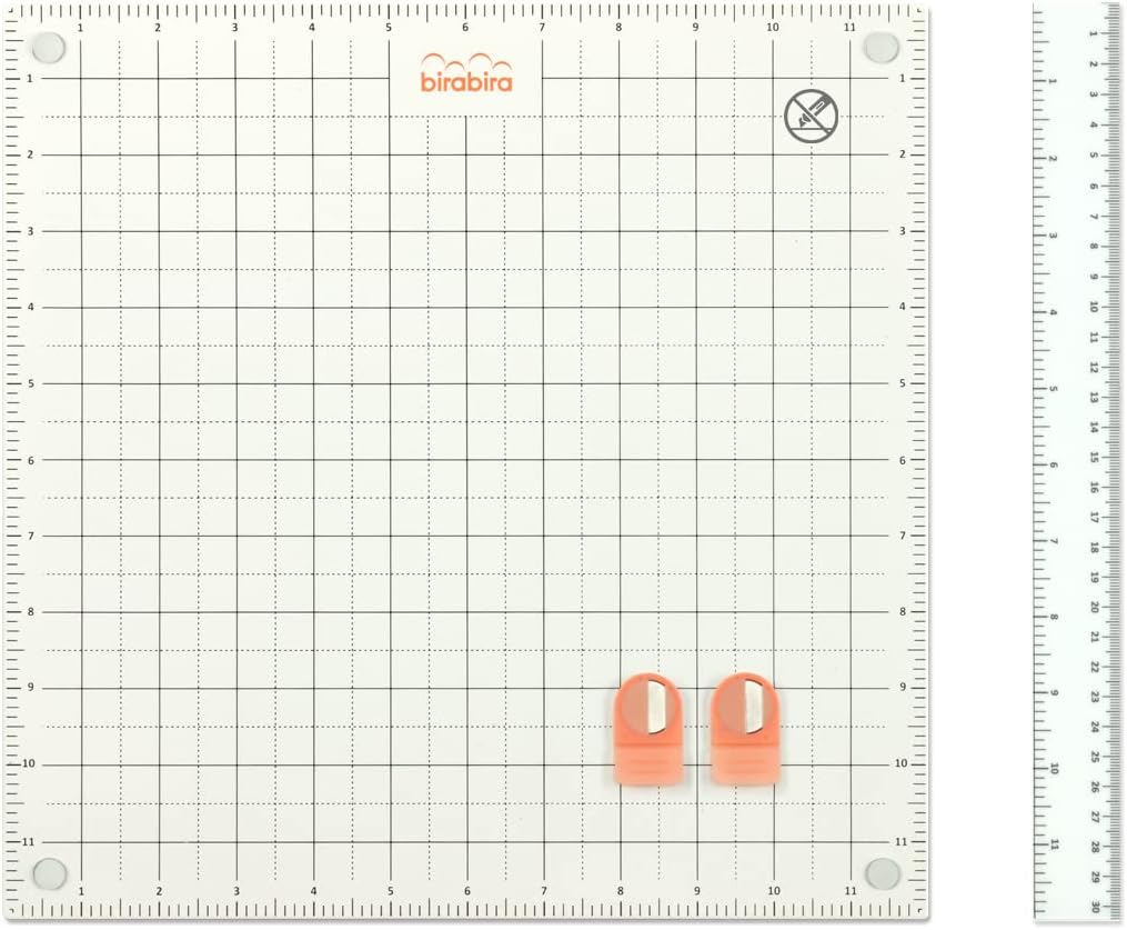BiraBira Steel Magnetic Platform, Double-Sided All-in-ONE 12 X 12 inch