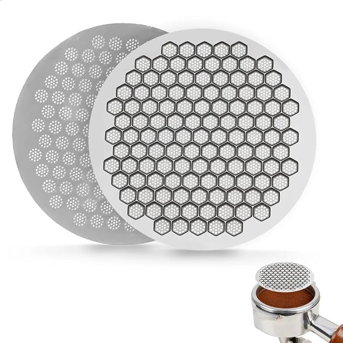 watchget 58.35mm Espresso Puck Screen Reusable Mesh Coffee Filter 0.7mm