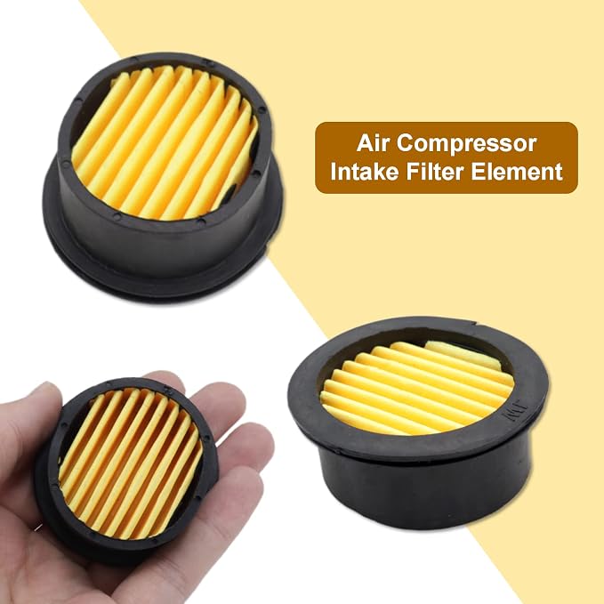 Pack of 6 Air Compressor Silencer Replacement Elements, Air Compressor Intake