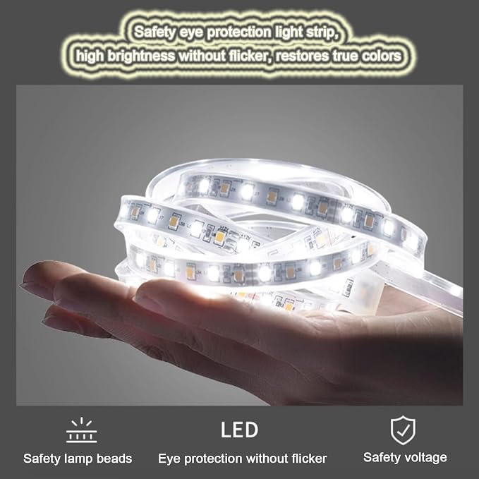 Illuminated LED Bathroom Mirror，Smart Lighted Bathroom Mirror