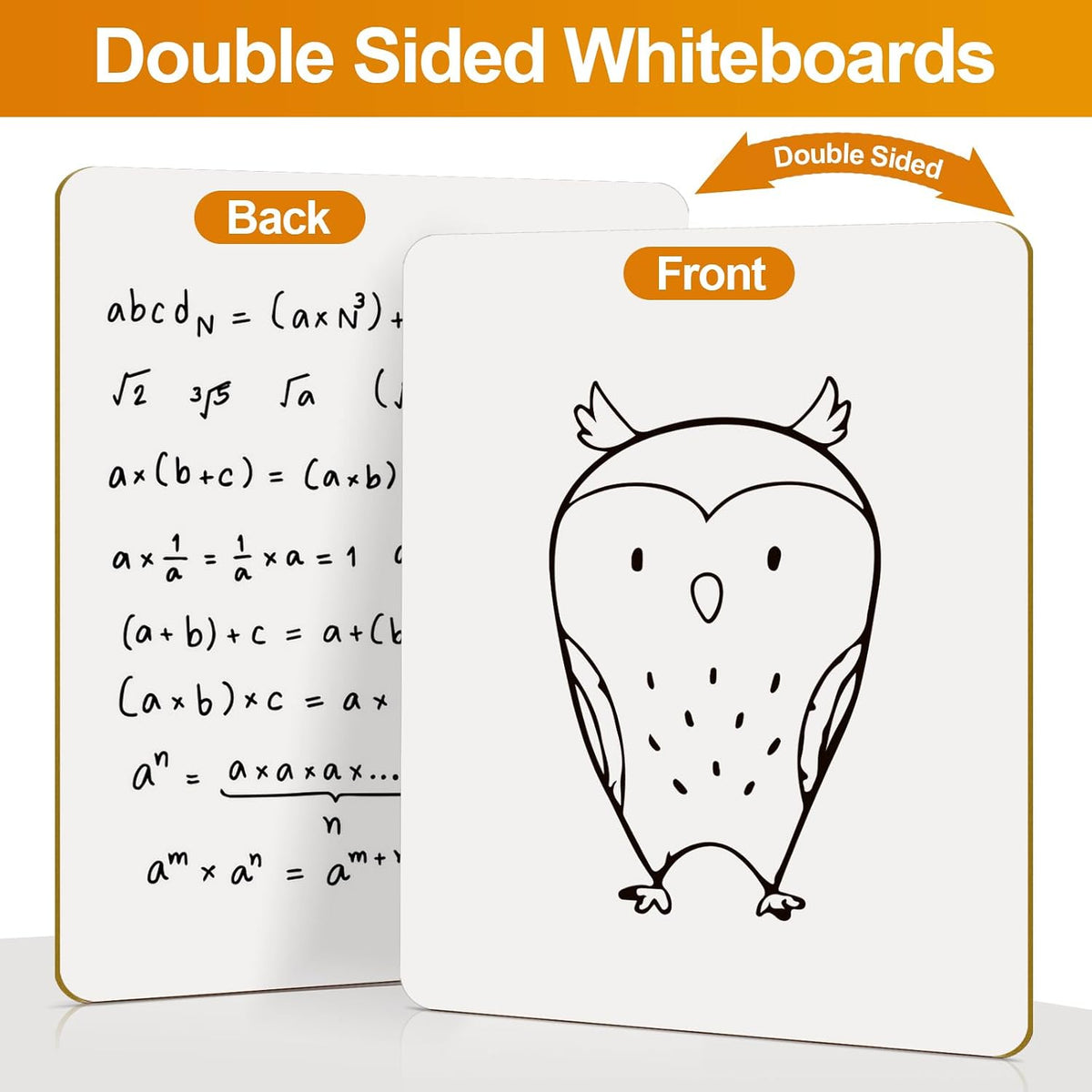 36 Pack 5"x8" Portable Mini White Board for Students,Personal Small Whiteboard,Lightweight Double Sided Dry Erase Board for Students Classroom,Individual Lapboards for Teaching with Erasers and Marker