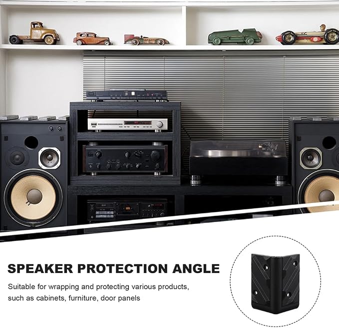Gadpiparty Anti-Collision Speaker Corner Protectors 1.77 Inch Plastic Guards