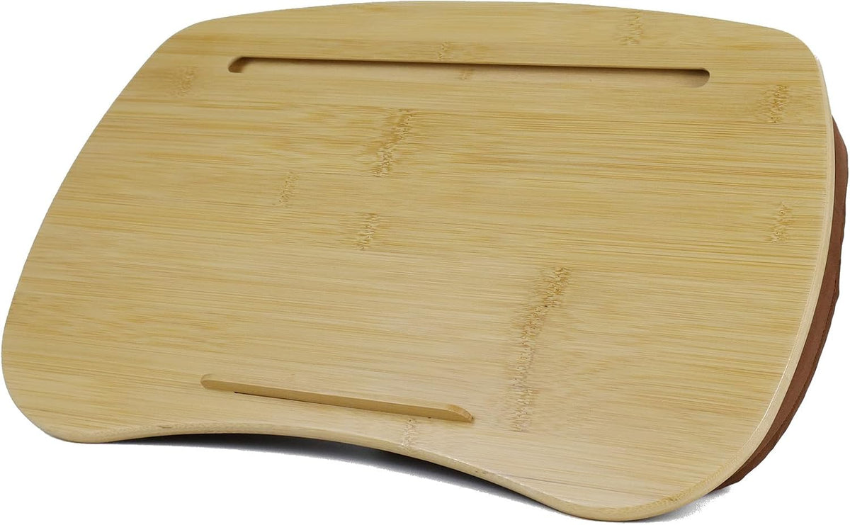 Bamboo Lap Desk for Laptop with Cushion-Fits up to 17 inch