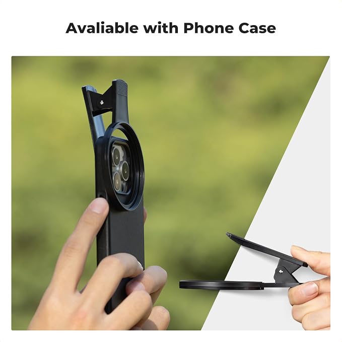 K&F Concept 67mm Thread Clip for Smart Phone, Large Caliber Phone Filter Adapter