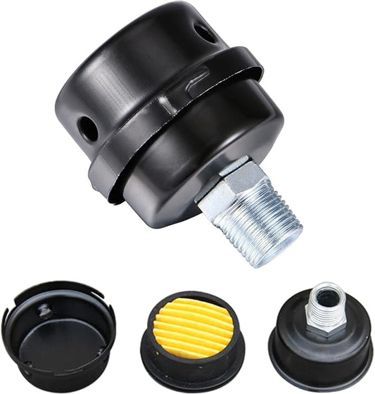 1/2" Thread Male Thread Diameter 20mm Air Compressor Silencer Filter, Thread