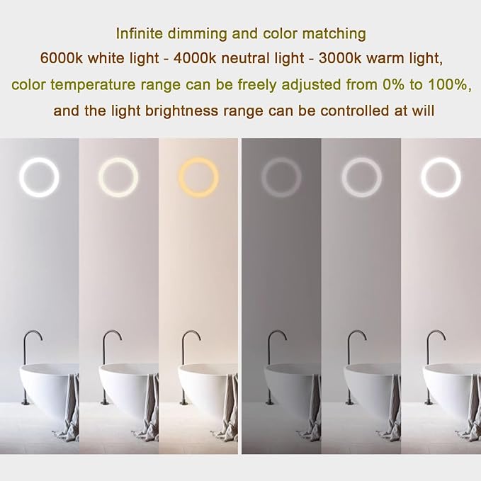 Smart Illuminated LED Bathroom Mirror，Bathroom Mirror