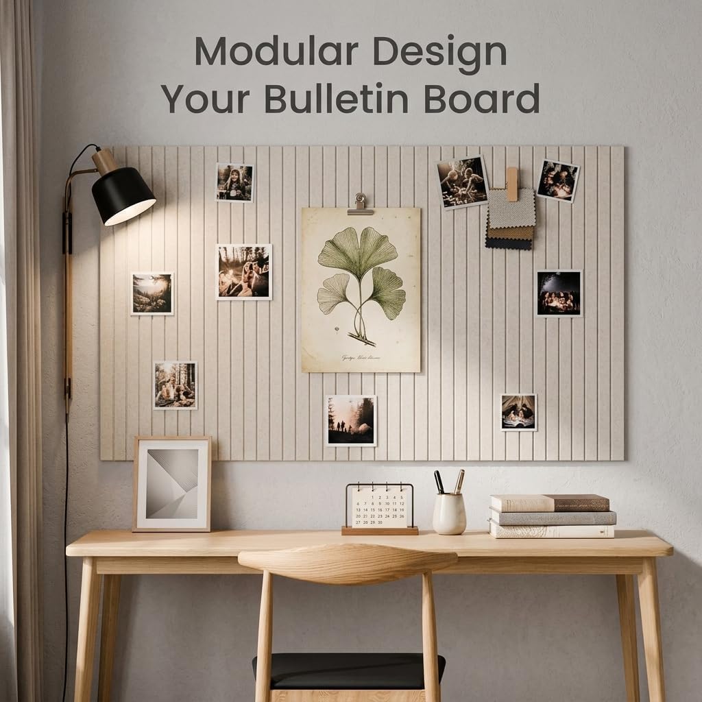 Striped Square Felt Bulletin Board Tiles, 12 Pack