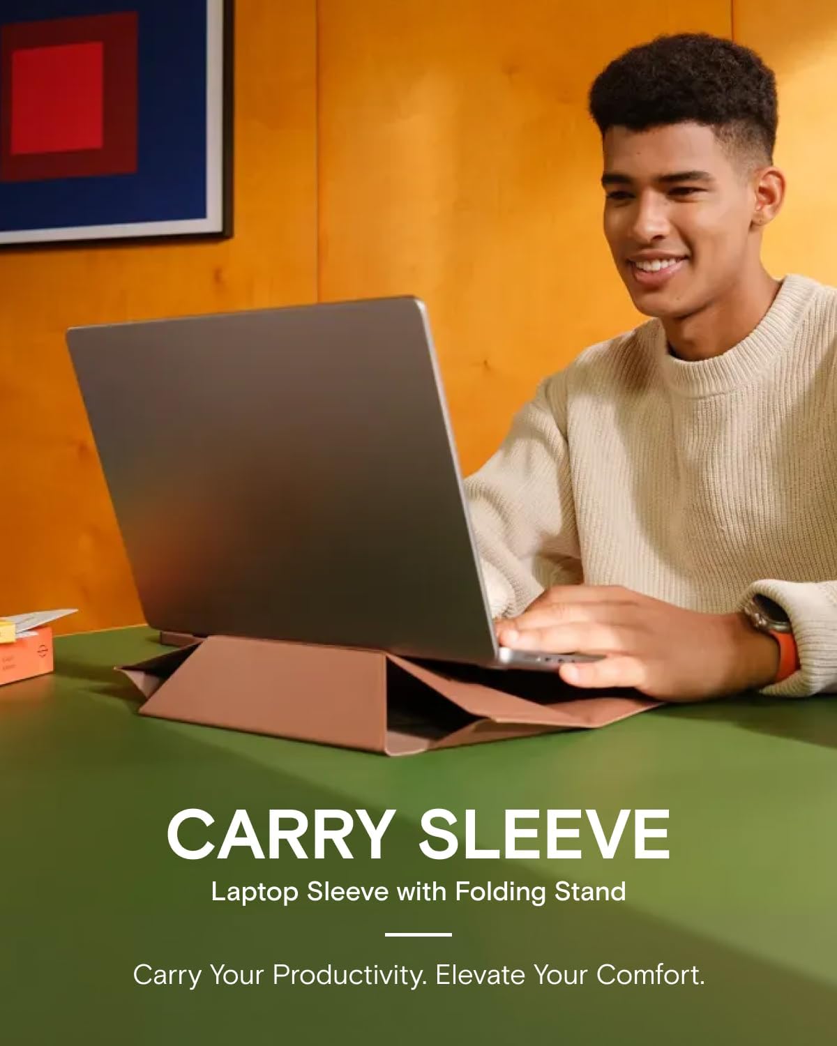 MOFT Laptop Carry Sleeve with Stand &Smart Storage for 16" Laptop for Work
