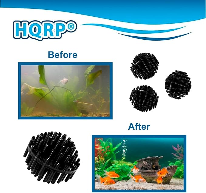 HQRP 50 pcs Bio Balls Filter Media 1.5 Inch