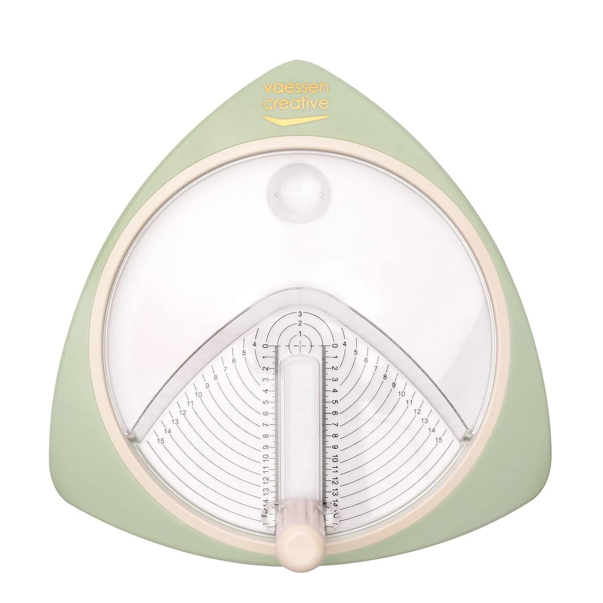 Vaessen Creative Circle Cutter, Paper, Cardstock, Photos, Foam Rubber, Cardboard, 2.5 15 cm, Mint Green