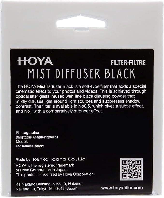 Hoya 62mm Mist Filter Black Diffuser No. 0.5