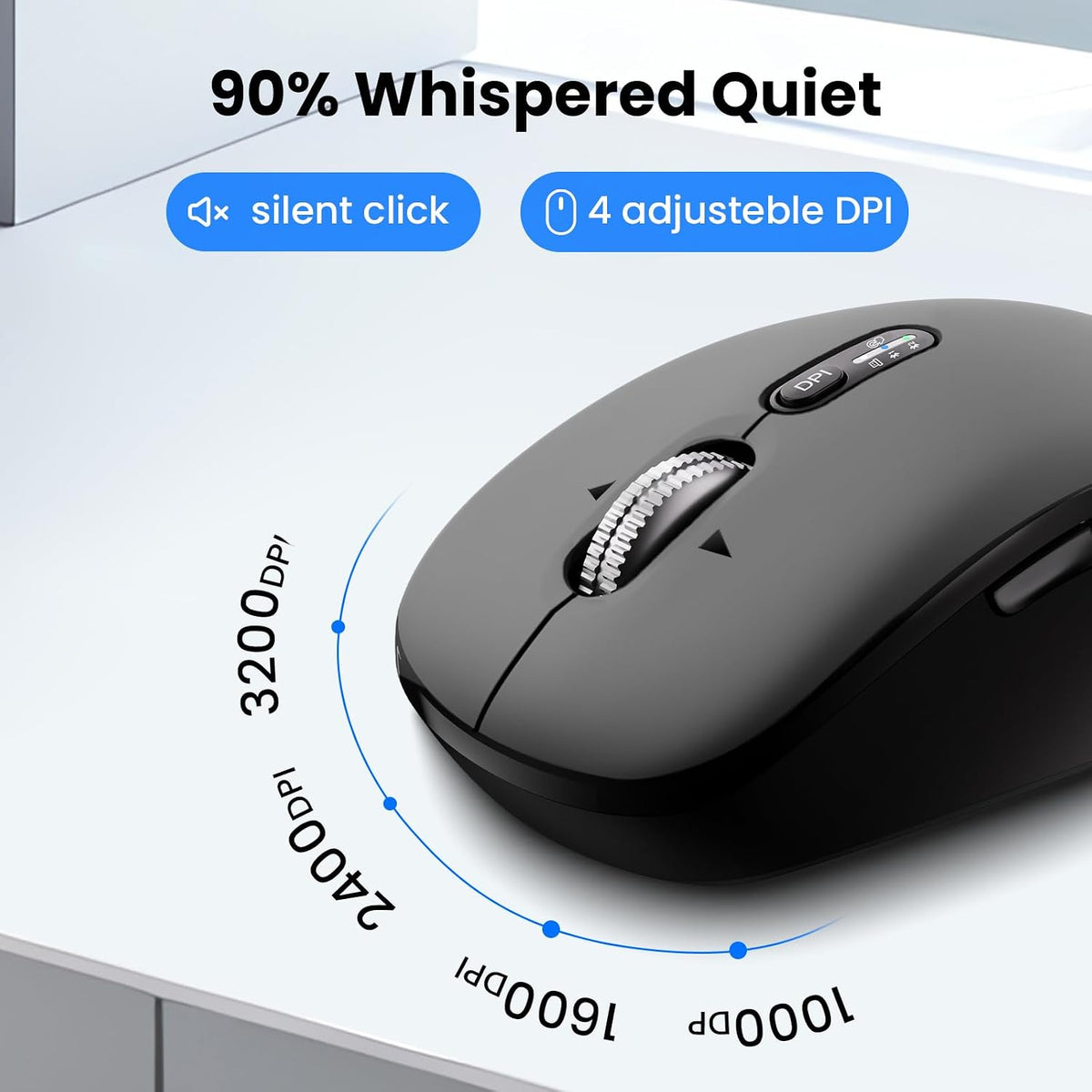 Wireless Bluetooth Keyboard and Mouse Combo (USB + Dual BT)