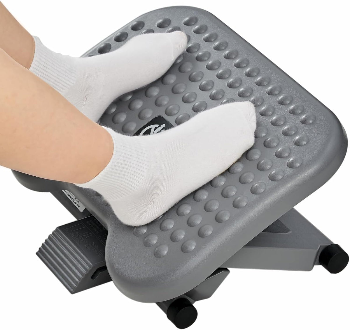 HUANUO Adjustable Foot Rest for Under Desk with 3 Height Position, Gray