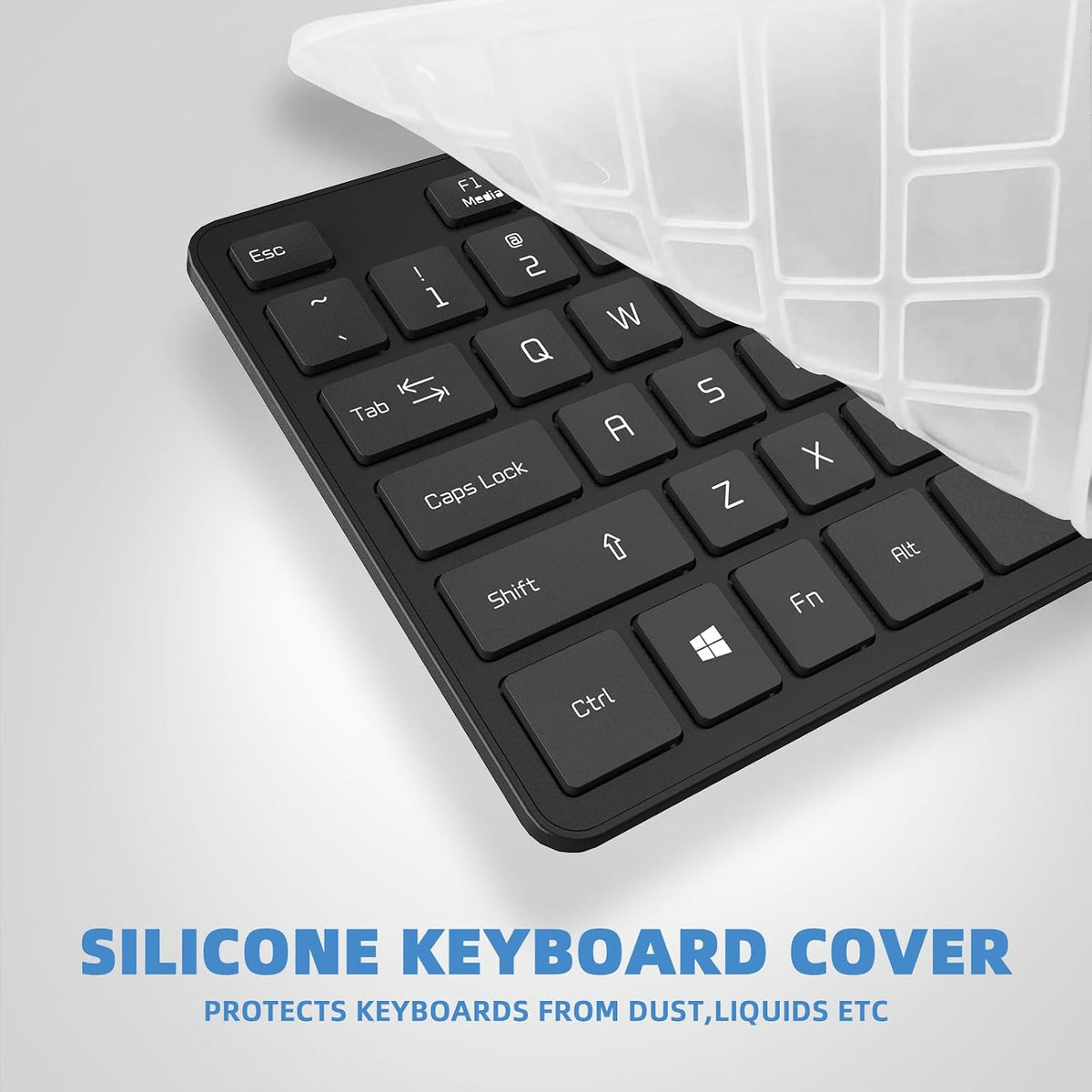 USB Wired Keyboard for Window,Comfortable Quiet Chocolate Keys, Durable Ultra-Slim Wired Computer Keyboard(QWERTY) for PC, Windows 11/10/8/7/XP/Vista KB1430