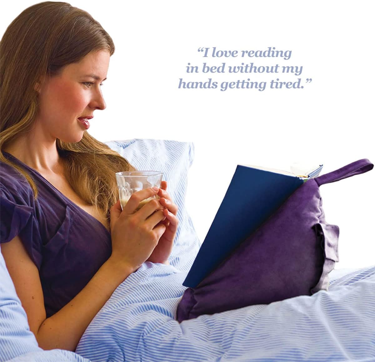 The Book Seat - Aubergine Purple - The Most Comfortable Way to Read, Hands Free!