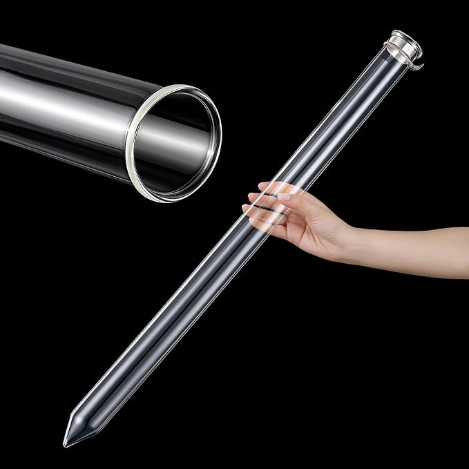 Chunful Glass Extractor Extraction Filter Tube 30" Long 50mm Diameter Thick and