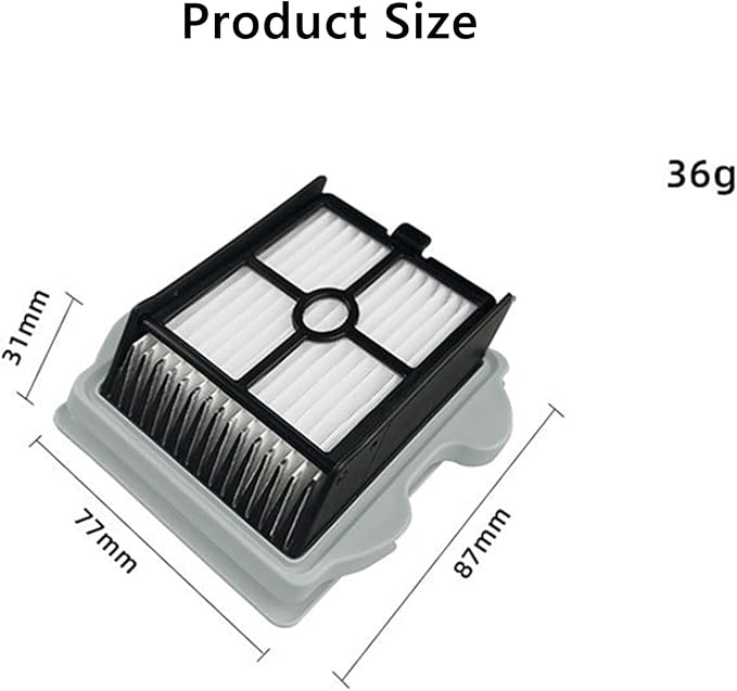 1 Set Main Brush + 4 PCS Filters + Cleaning Brush Replacement Parts Compatible