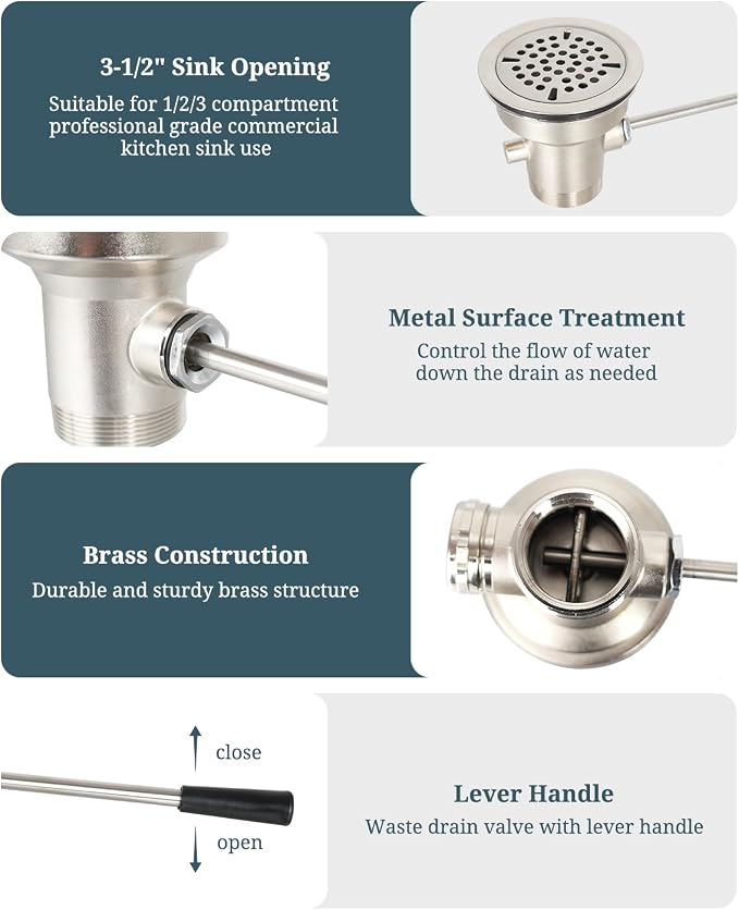 3-1/2 Inch Commercial Sink Drain