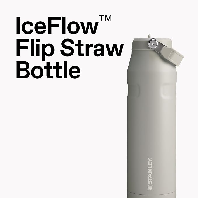 STANLEY IceFlow Flip Straw 2.0 Water Bottle 24 oz | Built-In Straw
